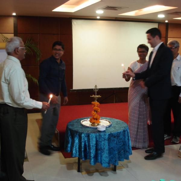 Lighting of the Lamp at the worskhop